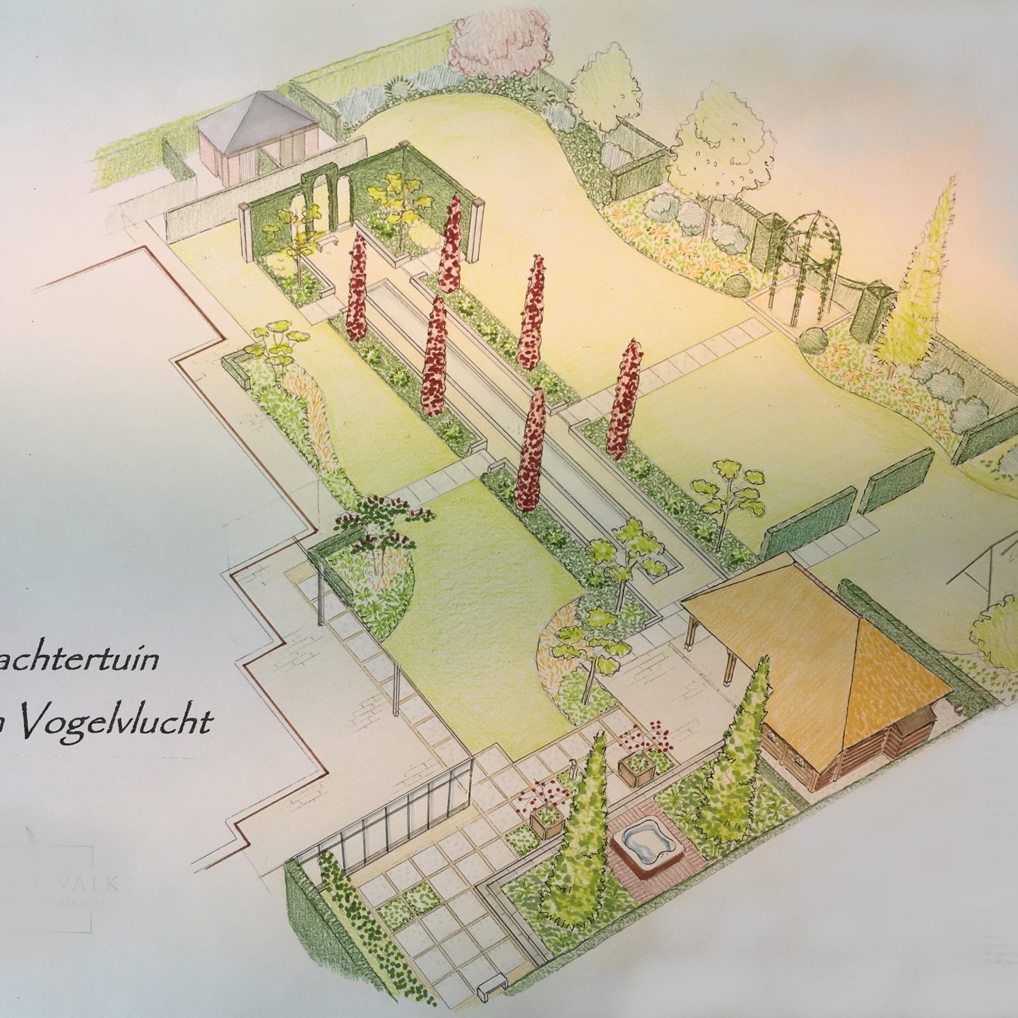 Impressie villatuin Someren